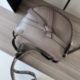 Loewe small gate pouch bag sling shoulder crossbody bag with wide jacquard strap