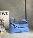 Loewe Puzzle vintage hobo bag shoulder geometric shopping tote in smooth calfskin