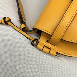 Loewe mini dual gate sling crossbody shoulder bag in smooth calfskin