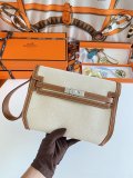 Hermes kelly depeches 25 unisex business clutch document laptop holder with bevel Corner 