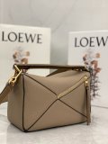 Caramel Loewe geometric small puzzle tote multipockets shopper handbag premium quality