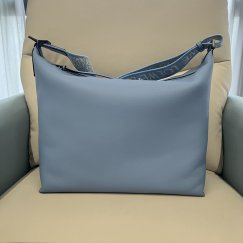 Loewe unisex Cubi shoulder crossbody zipper commuter tote bag in smooth calfskin