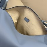 Loewe unisex Cubi shoulder crossbody zipper commuter tote bag in smooth calfskin