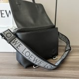 Loewe neutral XS military messenger flap small crossbody shoulder satchel