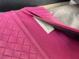 Bottega Veneta woven bifold flip long wallet purse multislots card passport holder socialite party clutch 