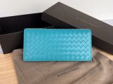 Bottega Veneta woven bifold flip long wallet purse multislots card holder socialite party clutch 