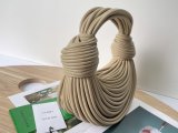 bottega veneta double knot handbag elegant underarm saddle baguette elbow tote original quality full inclusion 
