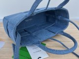 Bottega veneta denim Mini arco bucket handbag crossbody shoulder tote with complementary zipper pouch 