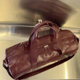 Bottega Veneta bowling gym handbag luggage weekend barrel duffle holdall carryall travel cabin bag Italy leather 