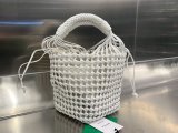 Bottega Veneta Medium Cavallino bucket handbag with removable drawstring pouch Italy leather authentic quality 