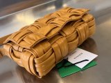 Bottega Veneta wrinkled cassette cosmetic clutch pouch sling braided baguette messenger bag multicolor option 