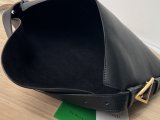 Bottega Veneta cradle underarm shoulder flap tote vintage baguette hobo bag with military-inspired triangle-buckle strap 