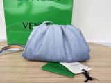 Bottega Veneta clamshell denim pouch bag casual cosmetic party clutch original quality double size 