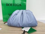 Bottega Veneta clamshell denim pouch bag casual cosmetic party clutch original quality double size 