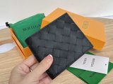 Bottega Veneta braided trifold flip small wallet purse multislots card holder full inclusion