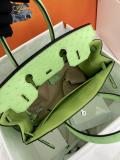 Ostrich bicolor hermes Birkin 30cm ldesigner handbag structured travel tote handmade stitch