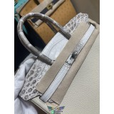 mixed material Hermes Himalayas birkin  touch 25 top-handle handbag with palladium buckle