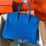Togo denim Hermes birkin 30 top-handle handbag luxury designer shopper tote handmade stich