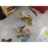 Fendi ladies strapped heel pump sandal elegant party footwear summer shoes Size35-42