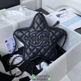 AS4579 Chanel quilted cellphone cosmetic pouch seastar women's sling crossbody shoulder bag