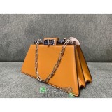 Fend Peekaboo Cut chain underarm shopper tote structured handbag double size