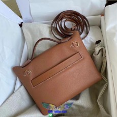 Hermes Kelly mini 2424 handbag tiny shopping tote versatile backpack swift leather pure handmade