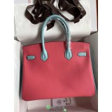 Epsom mixed-color Hermes Birkin 30 shopper handbag luxury designer tote horseshoe stamp