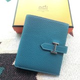 Hermes bearn bifold flip small wallet purse card holder coin pouch handmade stitch