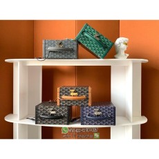 Goyard six-grids watch box organizer jewelry storage case handmade truck handbag