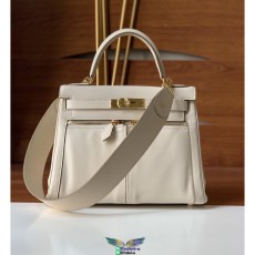 Swift Hermes Kelly Lakis 32 shopper handbag crossbody shopping tote handmade stitch palladium buckle