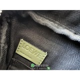 Loewe neutral military messenger flap shoulder crossbody case camera bag with jacquard strap