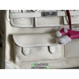 Hermes Birkin cargo 35 canvas travel handbag shopper tote weekender getaway luggage handmade stitch