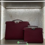 Fendi Peekaboo Iseeu men's business briefcase laptop document handbag three size