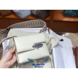 Hermes chevre Verrou mini chain crossbody bag multislots party clutch card holder with classic bol