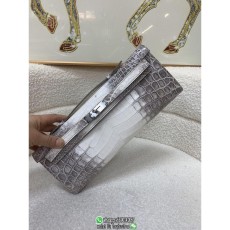 Hermes Himalaya Kelly Cut 31cm socialite party clutch cellphone cosmetic holder handmade stitch