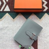epsom hermes bearn bifold medium wallet purse multislots card holder coin pouch handmade stitch