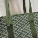 Goyard canvas open shopper handbag holiday travel carryall handbag resort beach tote