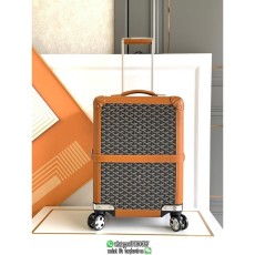 Goyard vintage trolley suitcase  travel gadget weekender boarding cabin luggage 20 inches