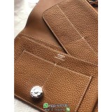 Togo Hermes dogon long purse wallet passport holder ladies party clutch wristlet handmade sewing