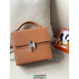 epsom Hermes cinhetic boxy clutch cosmetic case handbag sling crossbody shoulder flap messenger