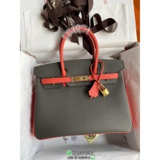 Hermes Birkin 30 top-handle handbag holiday resort beach tote horseshoe stamp handmade stitch