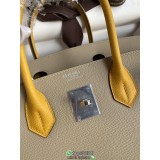 bicolor epsom Hermes Birkin 30 shopper handbag holiday resort beach tote horseshoe stamp