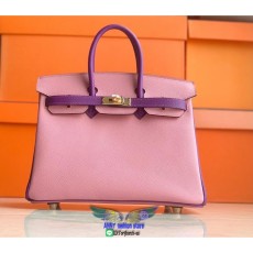 Hermes Epsom birkin 25 top-handle handbag open shopping tote business briefcase pure handmade