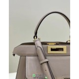 Large Fendi Peekaboo Iseeu shopper handbag holiday carryall travel luggage tote with zipper clutch