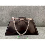 Fend Peekaboo Cut chain underarm shopper tote structured handbag double size