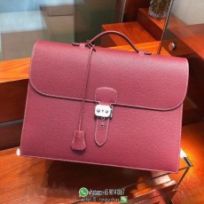 Togo Hermes Kelly depeches 38 document case men's business briefcase laptop handbag handmade stitch