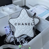 AS4579 Chanel quilted cellphone cosmetic pouch seastar women's sling crossbody shoulder bag