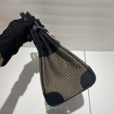 limited edition swift&canvas Hermes birkin 30 designer handbag holiday beach tote