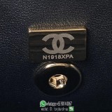 AS4471 Chanel 23K cosmetic case handbag sling crossbody shoulder falp messenger cellphone holder
