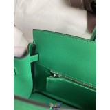 Swift leather Hermes shadow Birkin 25cm handbag versatile shopping tote handmade designer tote